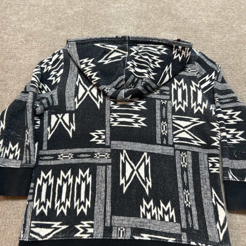 Ralph Lauren Black and Cream Zip-Up Hoodie - Picture 5 of 5